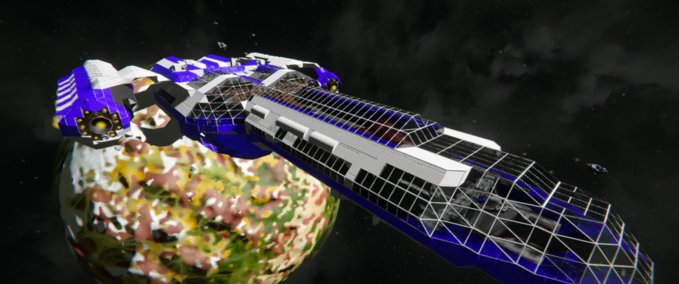 Blueprint AKULA CLASS EXPLORATION VESSEL Space Engineers mod