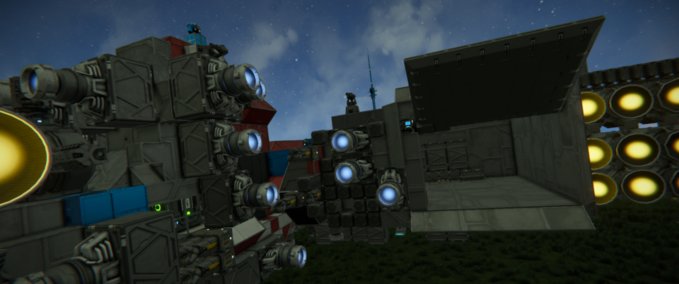 Blueprint Large Ship 7434 Space Engineers mod