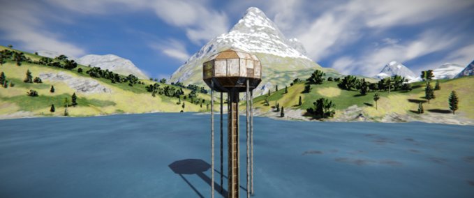 Blueprint Large water tower Space Engineers mod