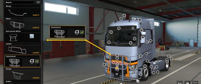 Trucks ANSTREICHBARER VOLVO GRILL FÜR ALLE LKWS VON MLT  Eurotruck Simulator mod