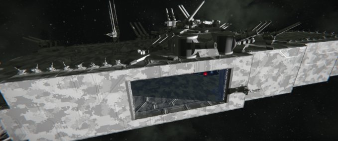 Blueprint Riw class hanger ship Space Engineers mod