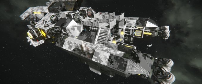 Blueprint SPM1 Salvaged Pirate Miner Space Engineers mod