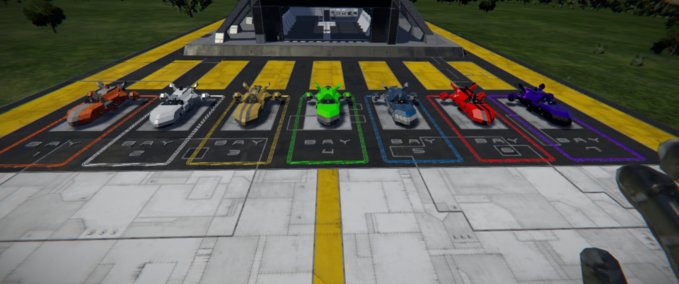 Blueprint Hanger Platform Space Engineers mod
