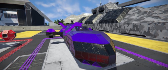 Blueprint Speeder Purple Space Engineers mod