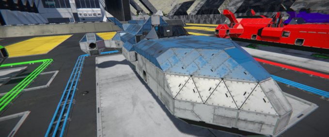 Blueprint Speeder Bluegrey Space Engineers mod