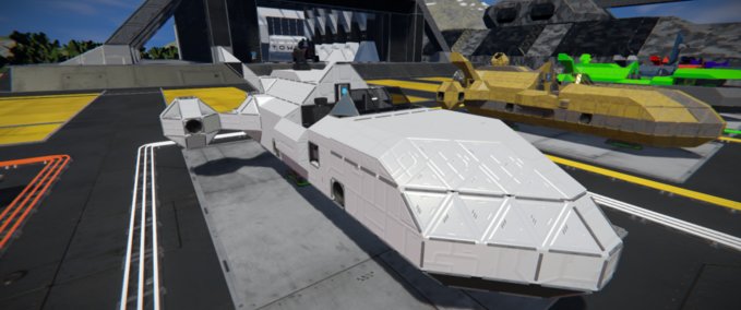 Blueprint Speeder White Space Engineers mod