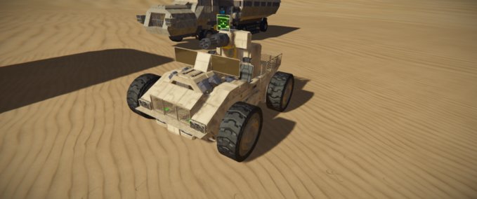 Blueprint Ghatlys Jeep (Desert) Space Engineers mod