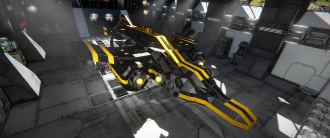 Blueprint OII Firestorm Mk2 with guided rockets Space Engineers mod