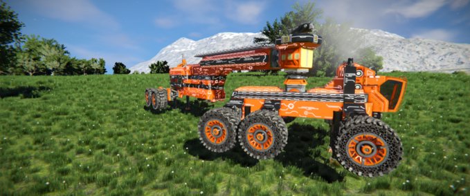 Blueprint ZIPPER - SURVIVAL TRUCK &amp; TRAILER Space Engineers mod