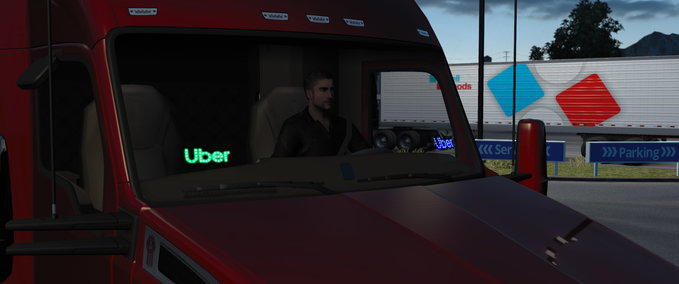 Trucks [ATS] UBER LED SIGN American Truck Simulator mod