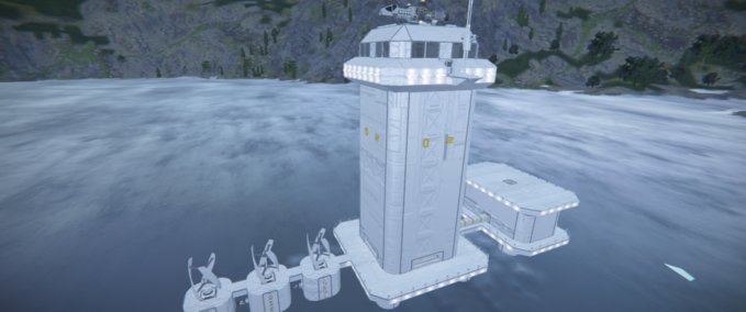 Blueprint Статичная структура 3852 Space Engineers mod