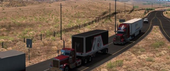 Trucks [ATS] LKW Auspuffrauch im Straßenverkehr Eurotruck Simulator mod