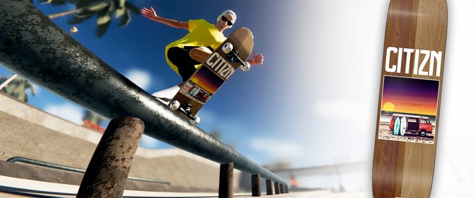 Gear Red Rum Skateboards - Citizn Pro Model Deck Skater XL mod
