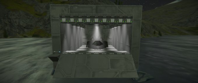Blueprint Avengers Quinjet with hanger Space Engineers mod