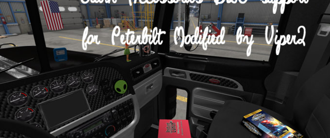 Trucks KABINEN ACCESSOIRS DLC SUPPORT PATCH FÜR PETERBILT MODIFIED American Truck Simulator mod