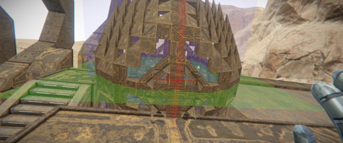 Blueprint Sphere fire light Space Engineers mod