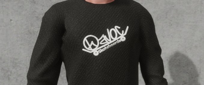 Fakeskate Brand Havoc Skate Co. Black Sweater Skater XL mod