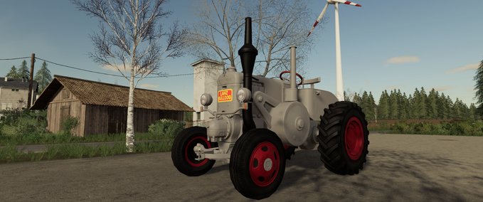 Oldtimer Lanz Bulldog Grau Landwirtschafts Simulator mod