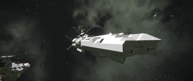Blueprint UNCF Andromeda Class battleship hullwip Space Engineers mod