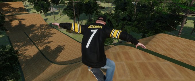 Crewneck Sweatshirt NFL Pittsburgh Steelers Ben Roethlisberger Jersey Skater XL mod