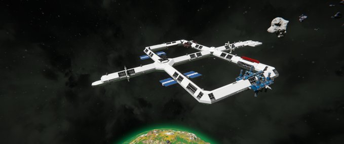 Blueprint small space station Space Engineers mod