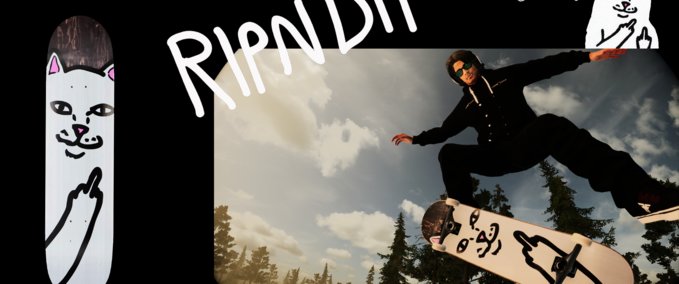 Real Brand RipnDip Lord Nermal Deck Skater XL mod