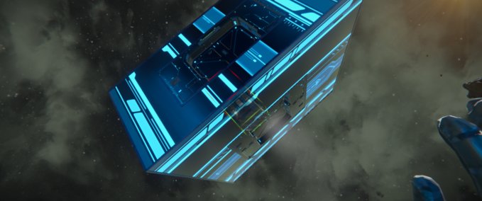 Blueprint Neon astroid mining gate Space Engineers mod