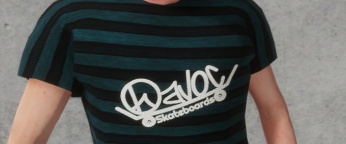 Fakeskate Brand Havoc Striped Shirt Skater XL mod