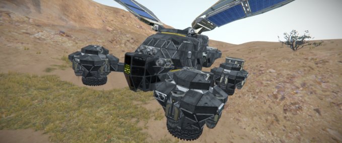 Blueprint Pertam Dragonfly (for Capac) Space Engineers mod