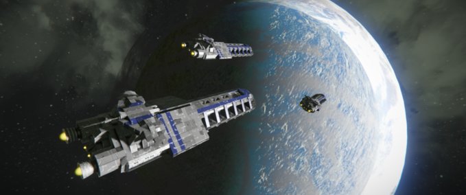 Blueprint Auxilia-class destroyer Space Engineers mod