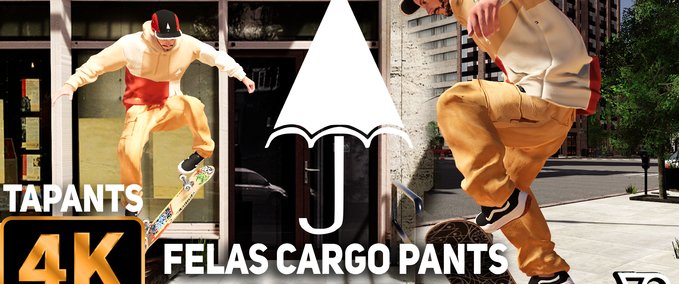 Gear Felas Cargo Pants Pack - 7 Colours / 4K HD Skater XL mod