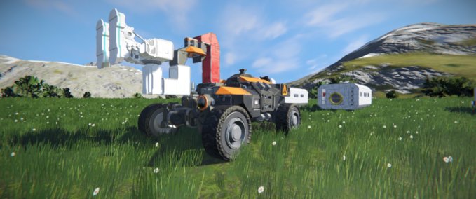 Blueprint Container forklift Space Engineers mod