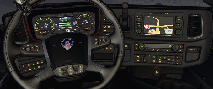 Interieurs Dashboard light Scania S Pack Eurotruck Simulator mod