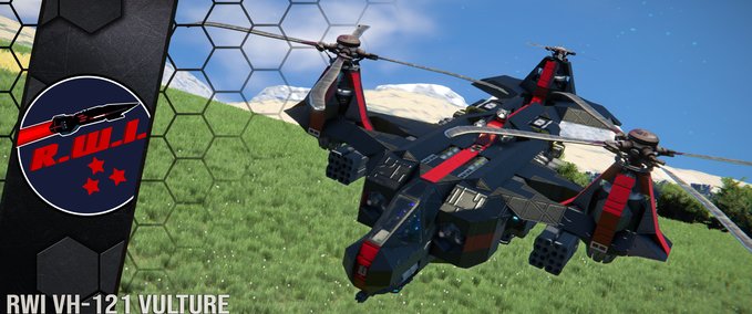 Blueprint [RWI] VH-121 Vulture-class Space Engineers mod