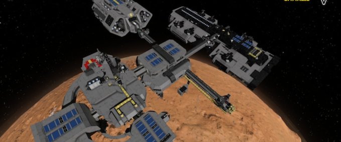 Blueprint T.N.F. Orbital Station Space Engineers mod