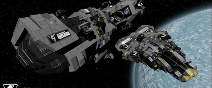 Blueprint T.N.F. Frigate Class 'Inferno' Mk.I Space Engineers mod