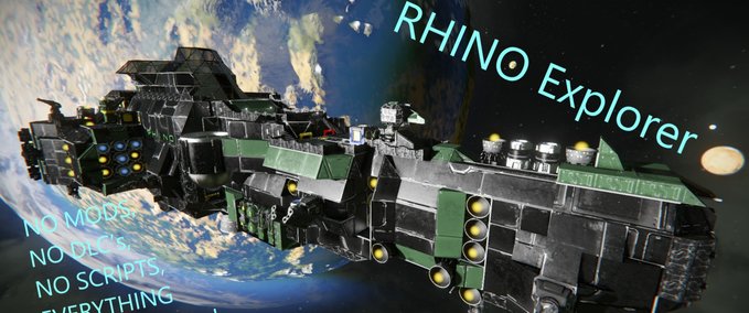 Blueprint Rhino Explorer Ship Space Engineers mod