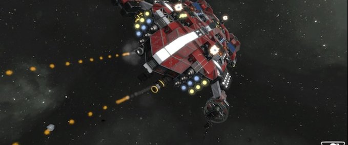 Blueprint T.N.F. Privateer Vessel 'Nightfall' Mk.II Space Engineers mod