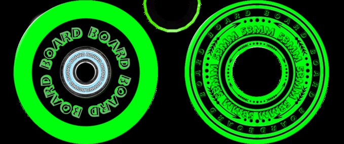 Gear Board - Full Covered Black N Color Wheels Skater XL mod
