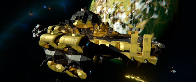 Blueprint Yellow Star Ship Space Engineers mod