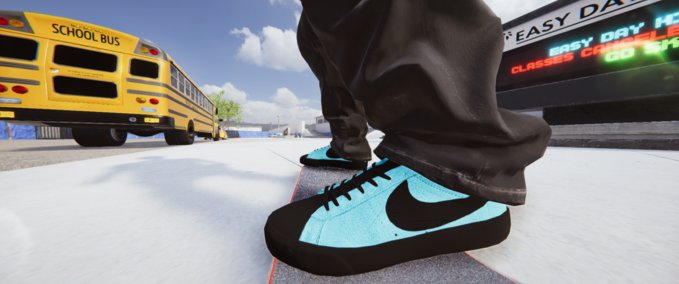 Gear Nike SB Zoom Blazer Low "Baltic Blue" Skater XL mod