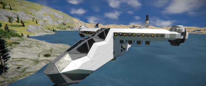 Blueprint Falcon Atmo support ship mk4 YT Space Engineers mod