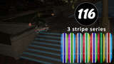 116 Skateboards 3 stripe board pack Mod Thumbnail