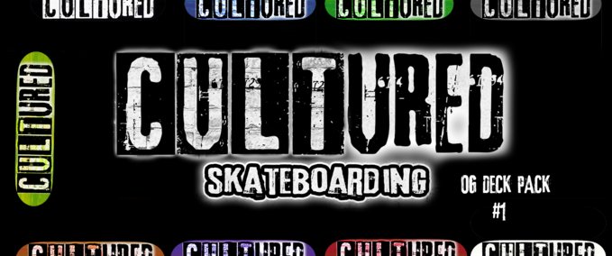 Gear Cultured Skate Co OG Deck Pack #1 Skater XL mod