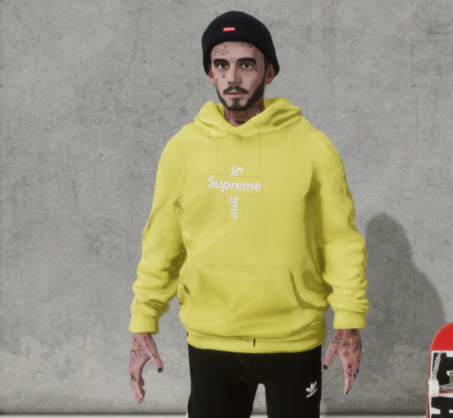 Skater XL: hoodie crossbox v 1.0 Real Brand, Hooded Sweatshirt Mod für