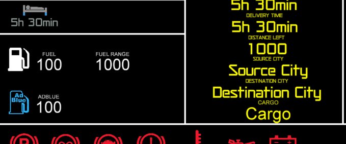 Other ETS nur Anzeigen Dashpanel mod