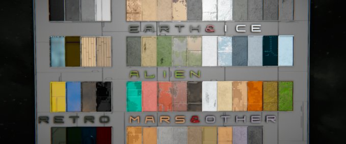 Blueprint Color palette 2021 update Space Engineers mod