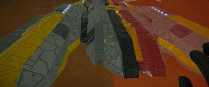Blueprint Valkyrie mk5 credit to dev recolored Space Engineers mod
