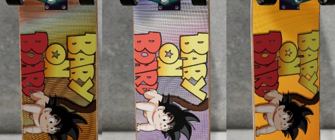 Fakeskate Brand Goku Baby On board Skater XL mod