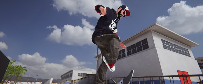 Gear Matching Red and Blue Pants! Skater XL mod